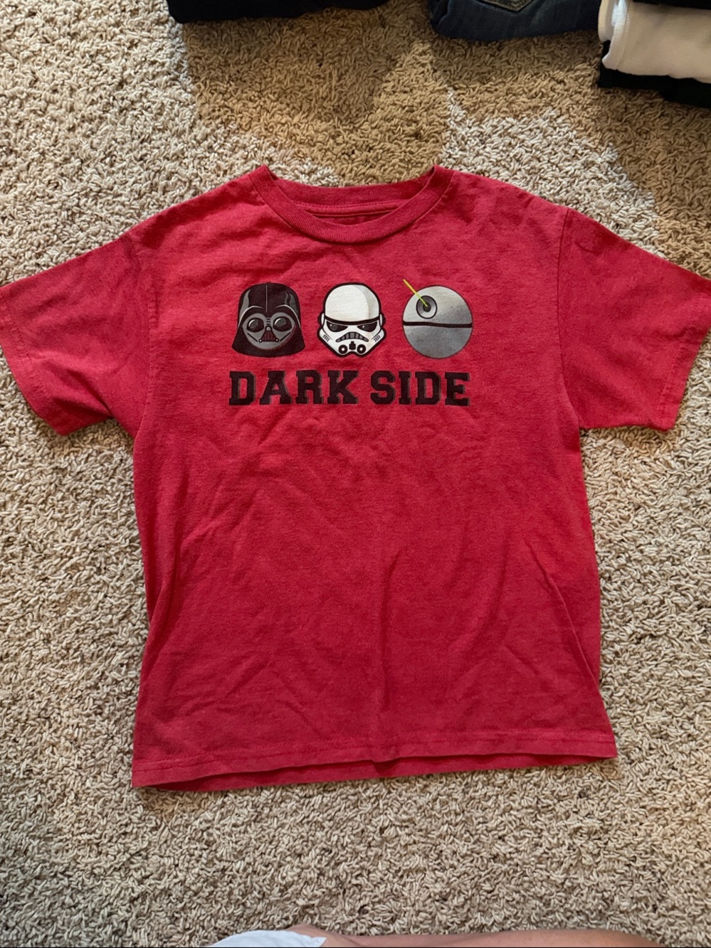 Star Wars Red 'Dark Side' Graphic Tee for Kids